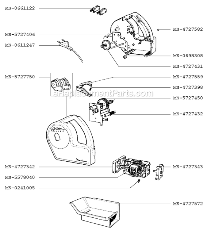 Page A Diagram and Parts List for F4047051F(0)  Krups Can Opener