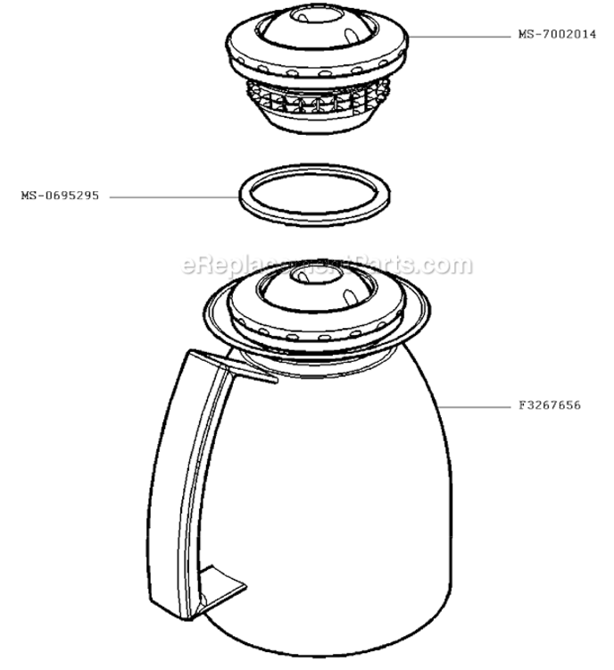 Page A Diagram and Parts List for FMC2LL(0)  Krups Coffee Maker