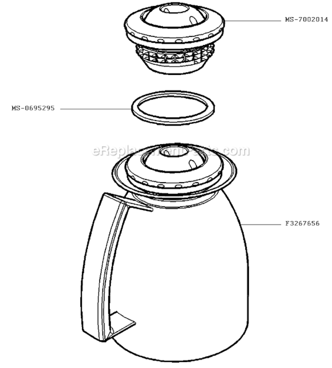 Page A Diagram and Parts List for FMC2MM(0)  Krups Coffee Maker