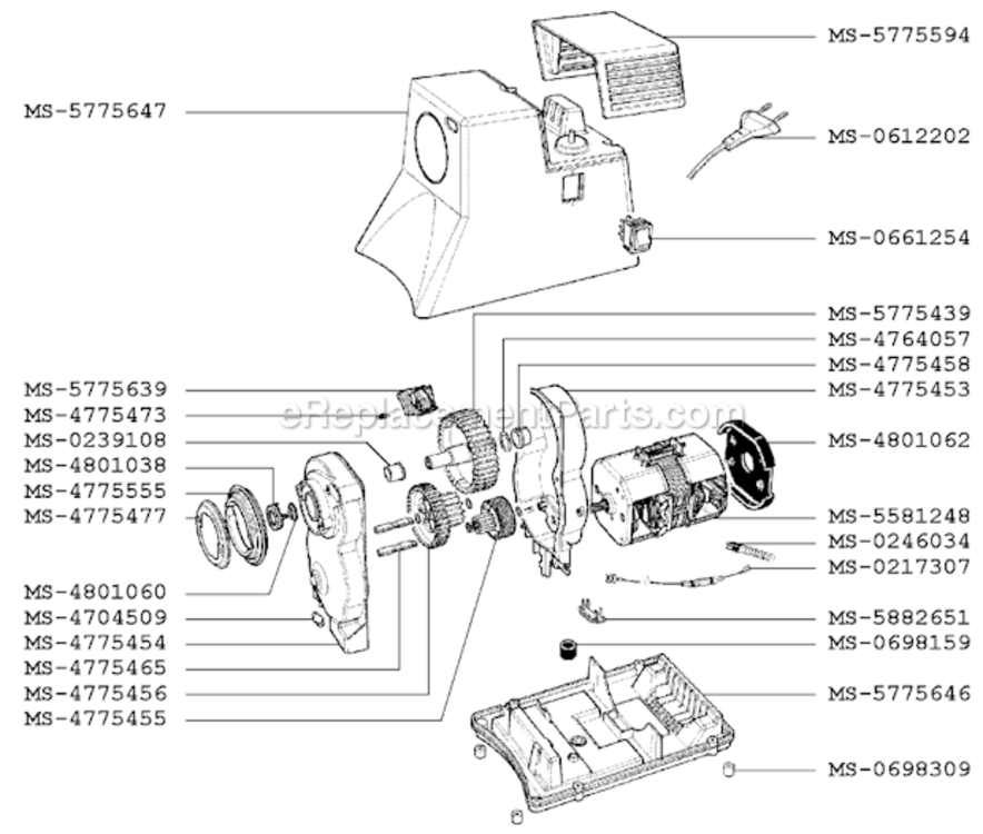 Page A Diagram and Parts List for GVM211(0)  Krups Blender