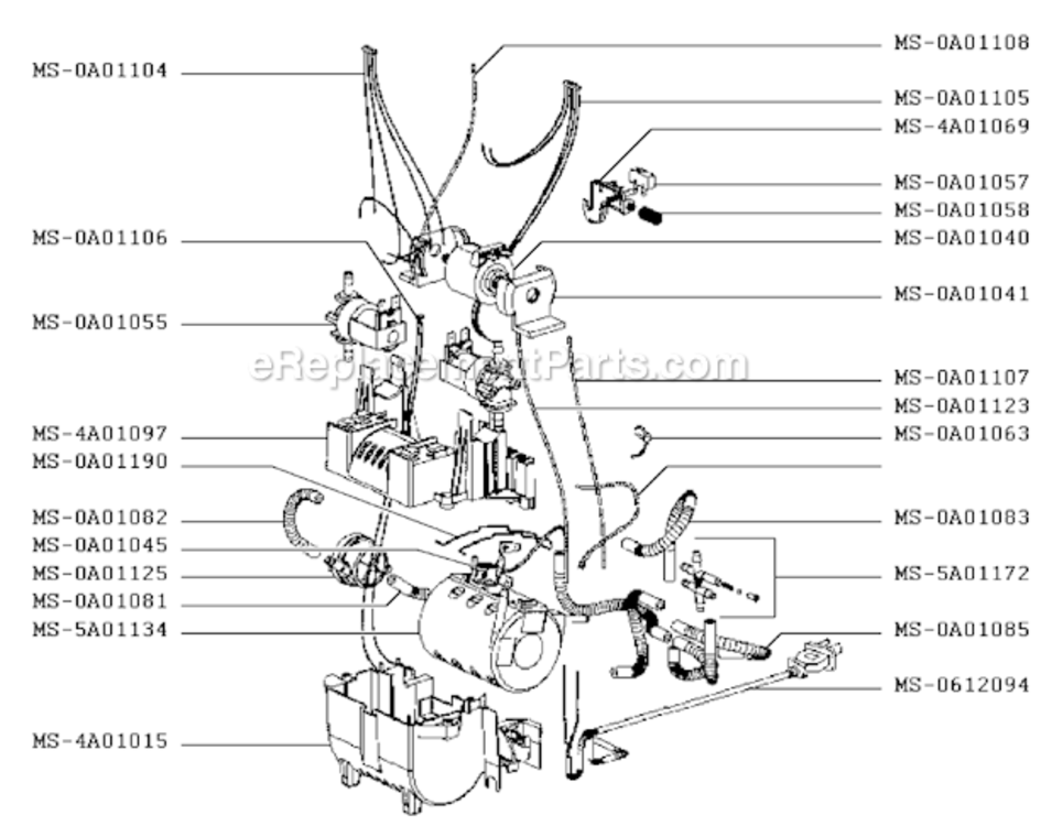 Page B Diagram and Parts List for KP1010J4/86  Krups Coffee Maker