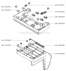 Page B Diagram and Parts List for 372-75  Krups Slicer