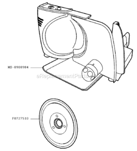 Page D Diagram and Parts List for 372-75  Krups Slicer