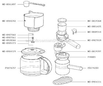 Part Location Diagram of MS-0907861 Krups Spring-Valve