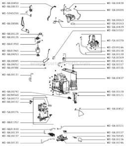 Page C Diagram and Parts List for EA900050  Krups Coffee Maker