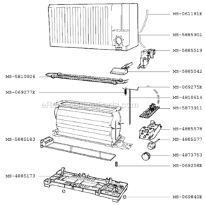 Part Location Diagram of MS-069258E Krups Spring