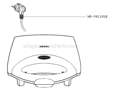 Page A Diagram and Parts List for F1324651(0)  Krups Miscellaneous