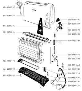 Part Location Diagram of MS-0611247 Krups Cord-Power Supply
