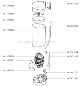 Part Location Diagram of MS-0678565 Krups Knife