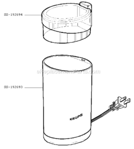Part Location Diagram of SS-192694 Krups Cover-black