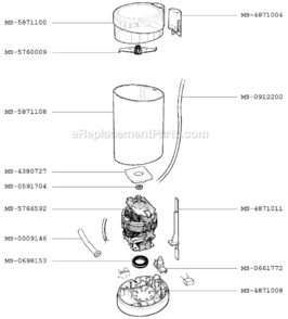 Page A Diagram and Parts List for F2037051H(A)  Krups Coffee Grinder