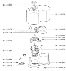 Page A Diagram and Parts List for F2947051(A)  Krups Juicer