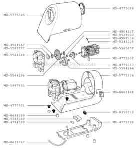 Part Location Diagram of MS-4704509 Krups Bracket-Cord