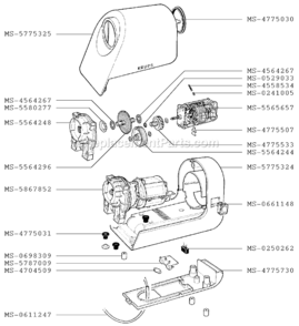 Page A Diagram and Parts List for F4027051B(0)  Krups Meat Grinder