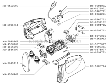 Page A Diagram and Parts List for F5067056(0)  Krups Mixer