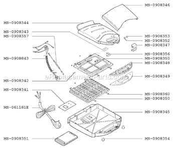 Part Location Diagram of MS-0908357 Krups Fuse-240 Deg.C