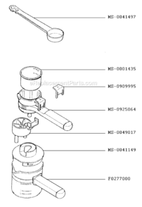 Page C Diagram and Parts List for F8727151(0)  Krups Coffee Maker