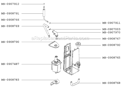 Page C Diagram and Parts List for F8804156(0)  Krups Coffee Maker