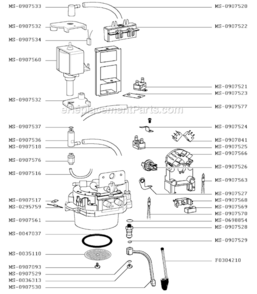 Page A Diagram and Parts List for F8824351D(0)  Krups Coffee Maker