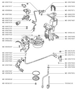 Page A Diagram and Parts List for F8884351  Krups Coffee Maker