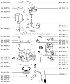 Page A Diagram and Parts List for F9894351F(0)  Krups Coffee Maker