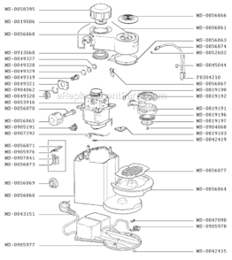 Page A Diagram and Parts List for F9934251(0)  Krups Coffee Maker