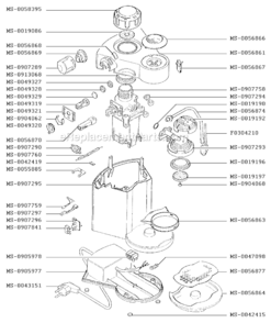 Page A Diagram and Parts List for F9934251(A)  Krups Coffee Maker