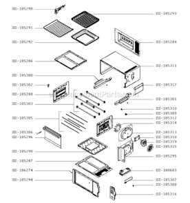 Part Location Diagram of SS-188683 Krups Electronic Board 2-Power