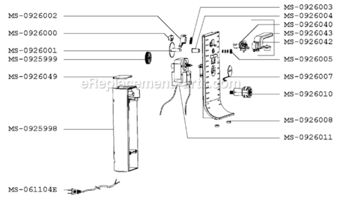 Part Location Diagram of MS-0926003 Krups Spring