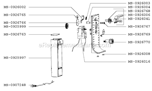 Page A Diagram and Parts List for GVE112(1)  Krups Can Opener