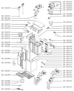 Part Location Diagram of SS-202109 Krups Filter