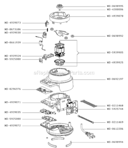 Page B Diagram and Parts List for KB720711/86A  Krups Blender