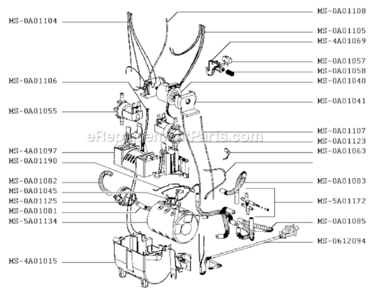 Page B Diagram and Parts List for KP1010J4/86A  Krups Coffee Maker