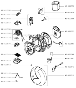 Page A Diagram and Parts List for KP500950/7Z0  Krups Coffee Maker