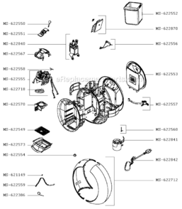 Page A Diagram and Parts List for KP500950/7Z1  Krups Coffee Maker