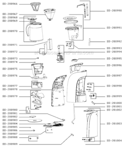 Part Location Diagram of SS-200973 Krups Switch