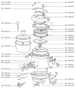 Part Location Diagram of SS-991086 Krups Knob-Cover-Black