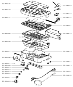 Part Location Diagram of SS-994617 Krups Knob Support