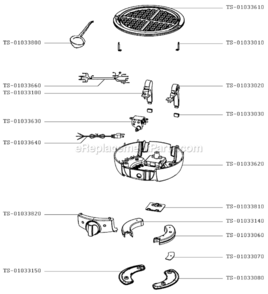 Part Location Diagram of TS-01033820 Krups Facia Panel, Knob