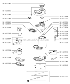 Part Location Diagram of MS-621978 Krups Tip-Nozzle