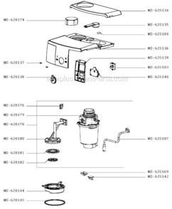 Page B Diagram and Parts List for XP1500  Krups Coffee Maker