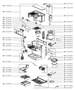 Part Location Diagram of MS-621667 Krups Foot