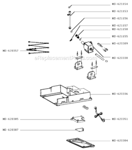 Part Location Diagram of MS-620338 Krups Pump