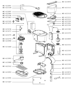 Page A Diagram and Parts List for XP420050/1P1  Krups Coffee Maker