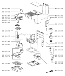 Page B Diagram and Parts List for XP522050/1P0  Krups Coffee Maker