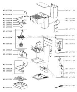 Page B Diagram and Parts List for XP522050/1P1  Krups Coffee Maker
