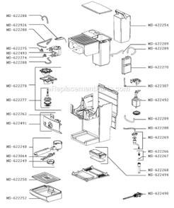 Page B Diagram and Parts List for XP524050/1P0  Krups Coffee Maker