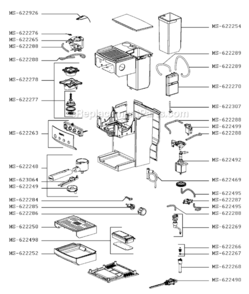 Page B Diagram and Parts List for XP528050/1P0  Krups Coffee Maker