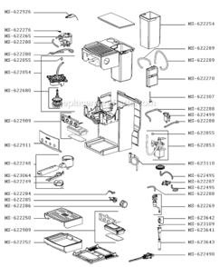Page B Diagram and Parts List for XP528050/1P3  Krups Coffee Maker