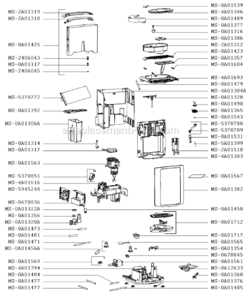Page D Diagram and Parts List for XP7260  Krups Coffee Maker